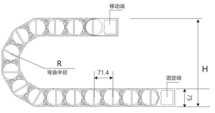 微型钢制拖链